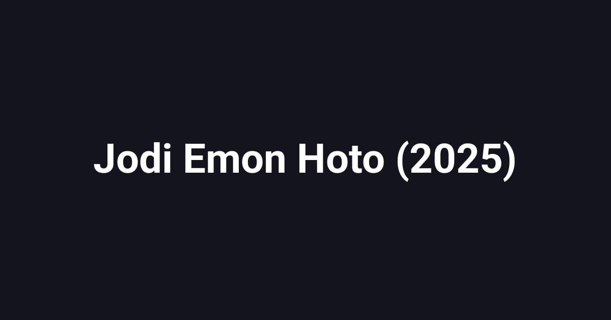 Jodi Emon Hoto (2025)