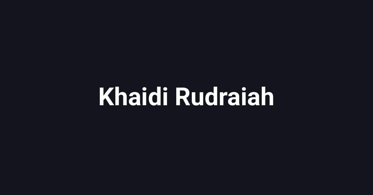 Khaidi Rudraiah