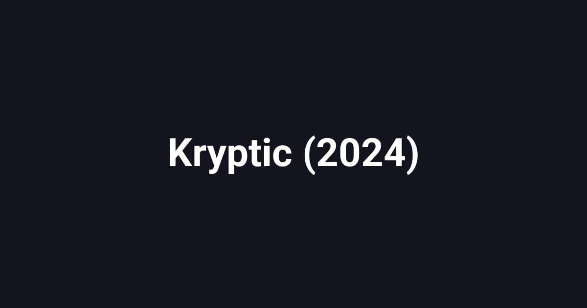 Kryptic (2024)