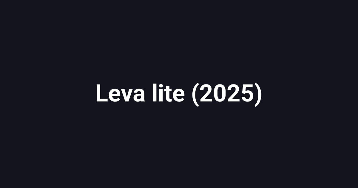 Leva lite (2025)