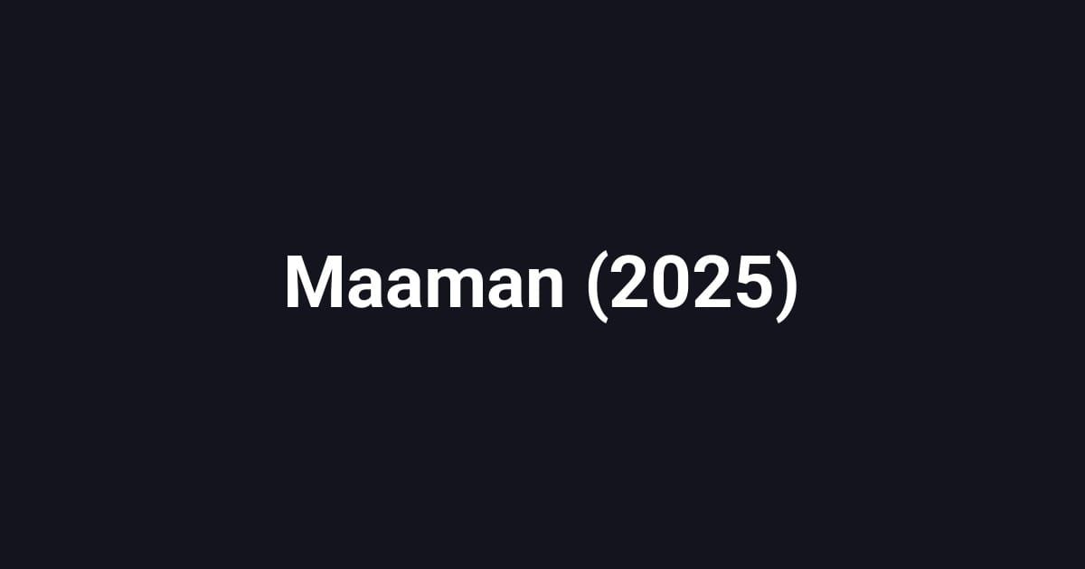 Maaman (2025)