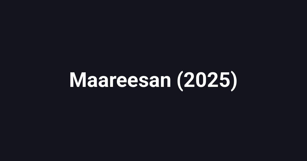 Maareesan (2025)