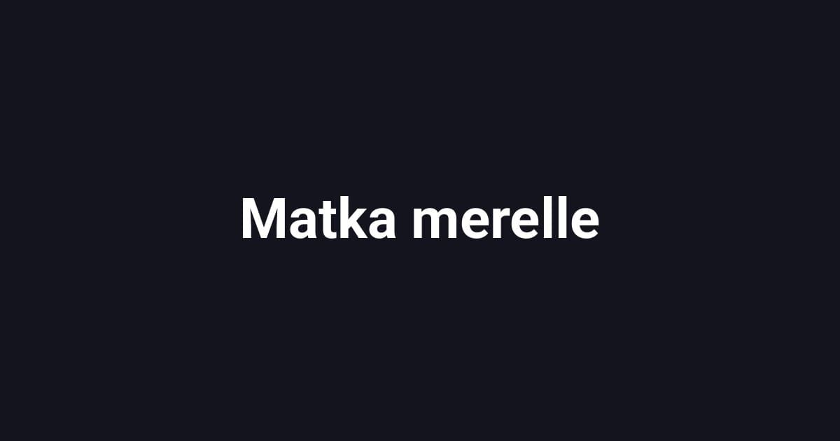Matka merelle