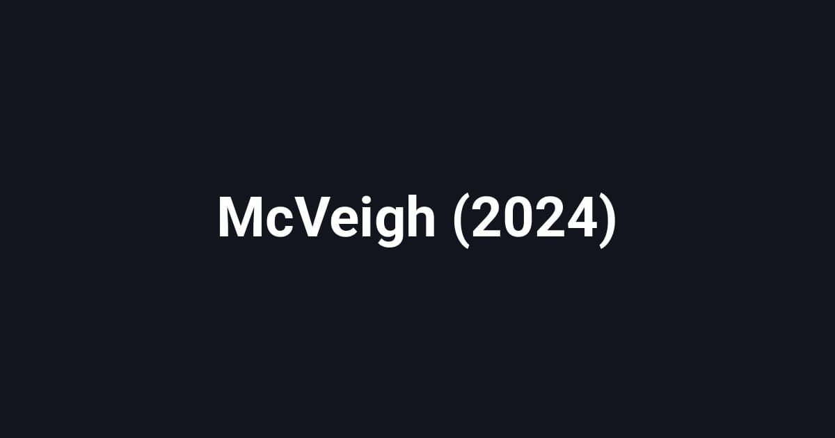 McVeigh (2024)