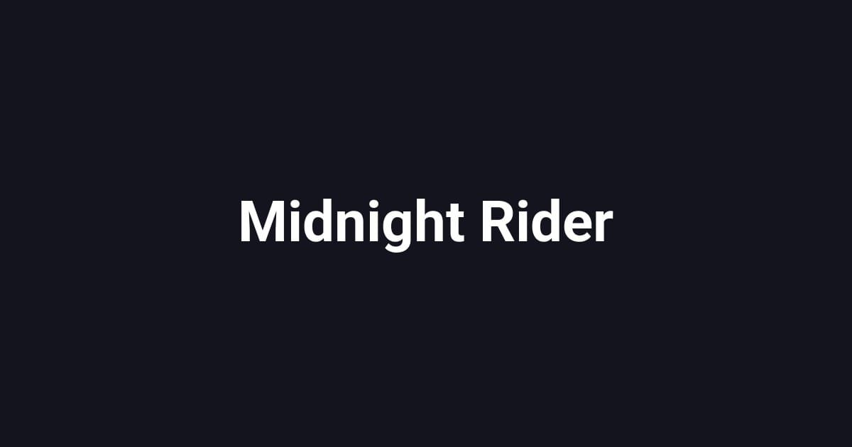 Midnight Rider
