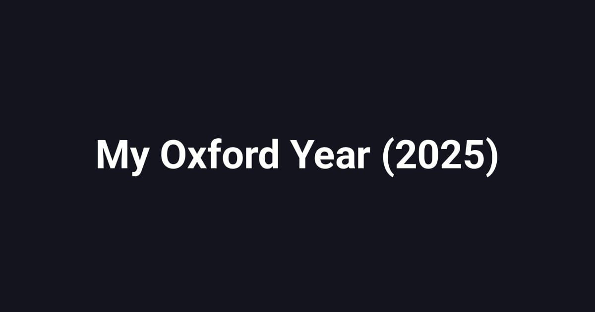 My Oxford Year (2025)