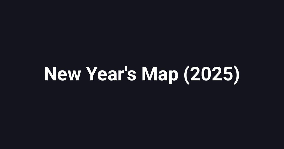 New Year's Map (2025)