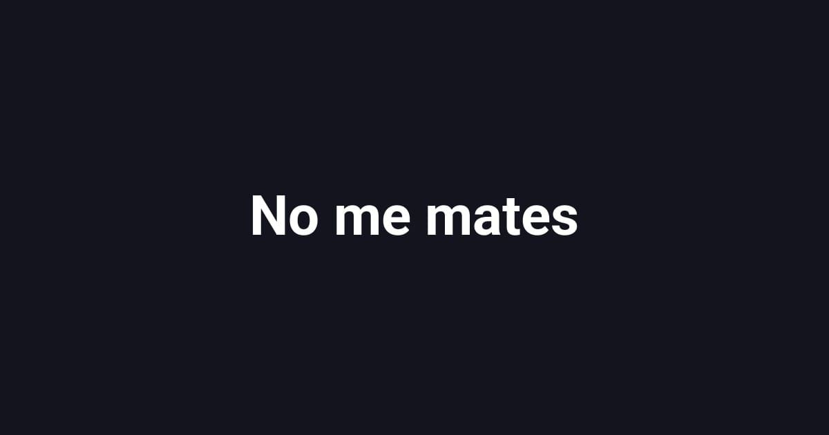No me mates