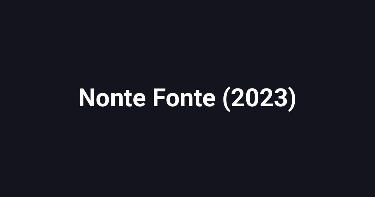 Nonte Fonte (2023)