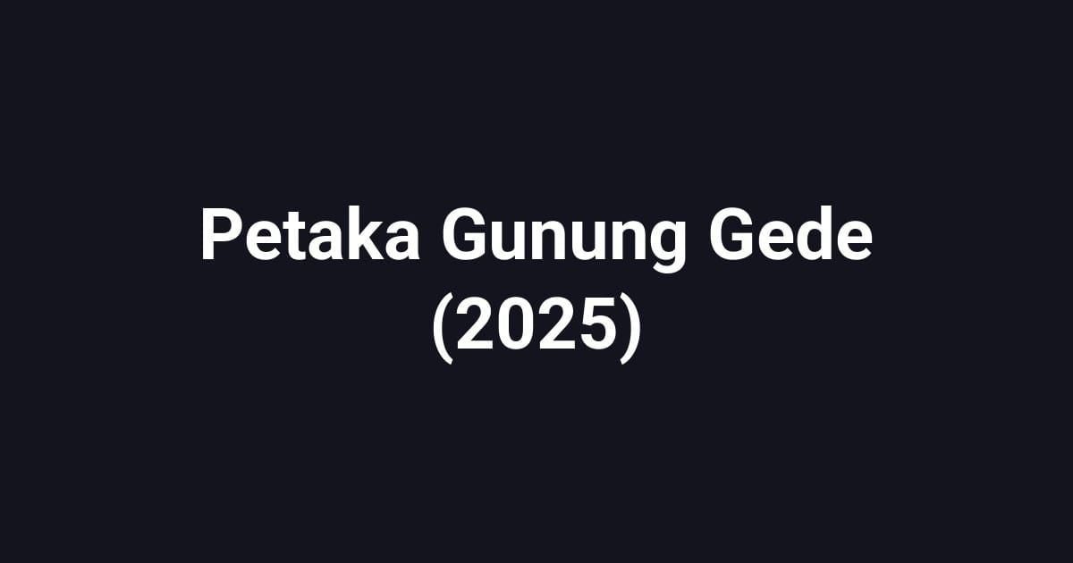 Petaka Gunung Gede (2025)