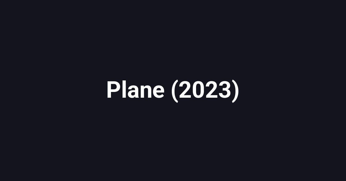Plane (2023)