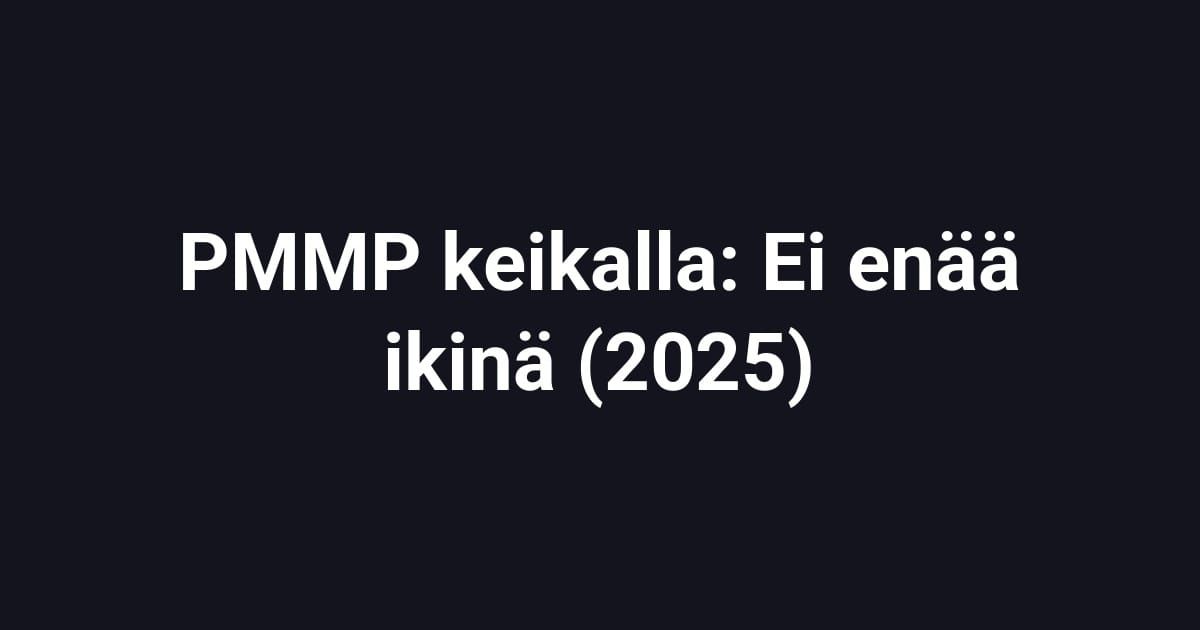 PMMP keikalla: Ei enää ikinä (2025)