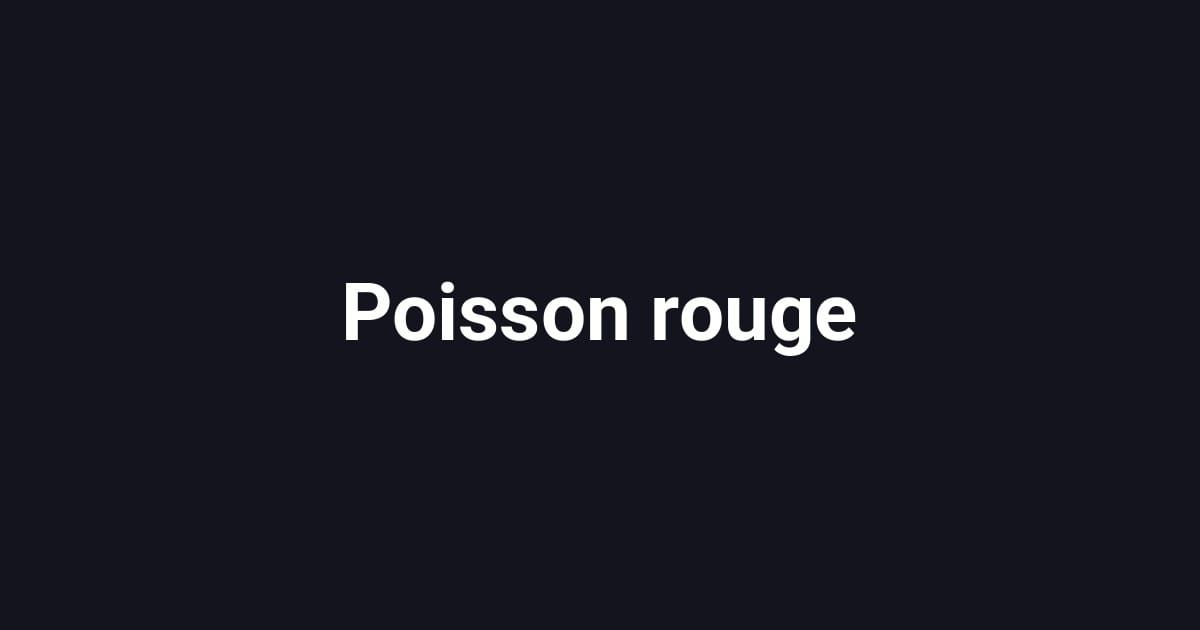 Poisson rouge