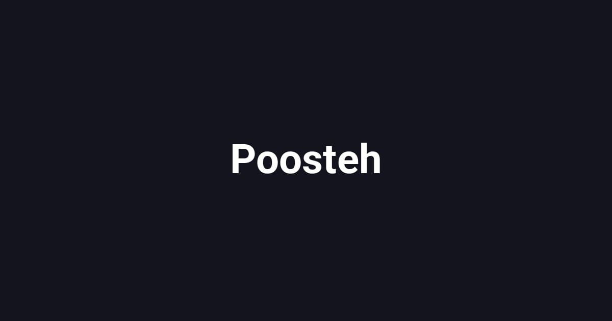Poosteh