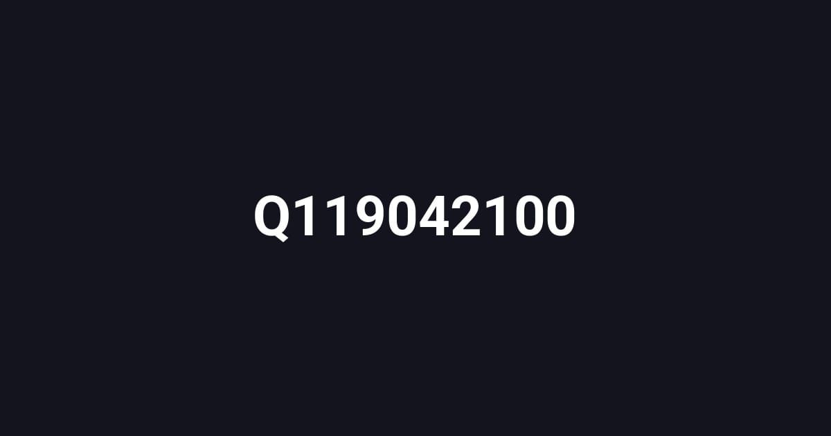 Q119042100