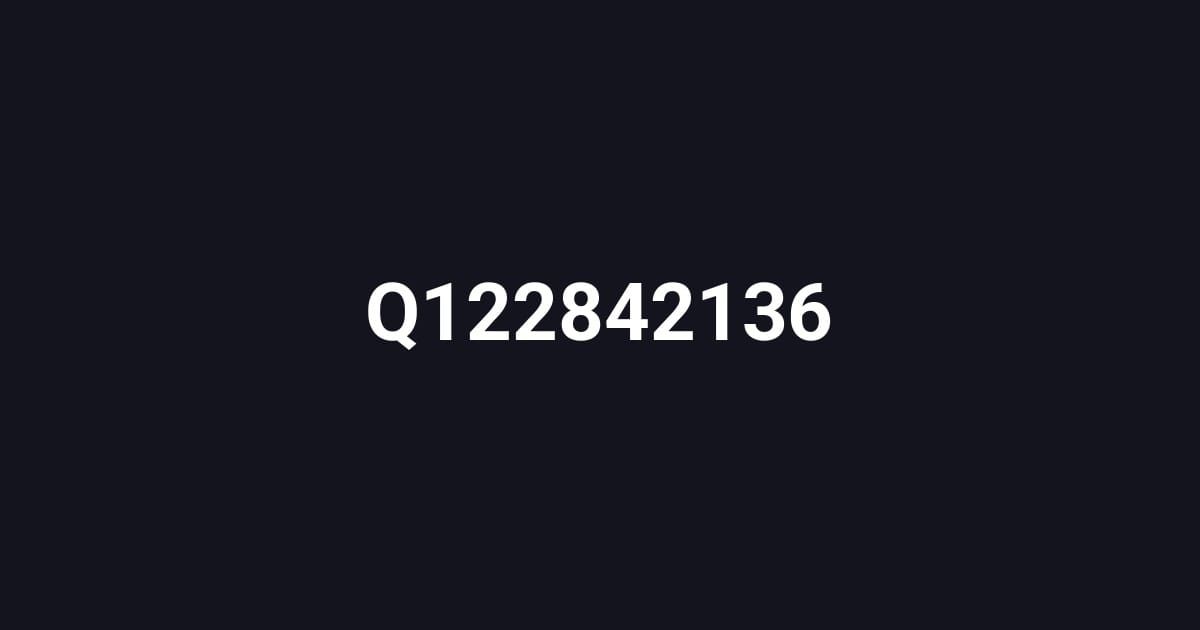 Q122842136