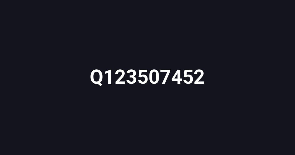 Q123507452