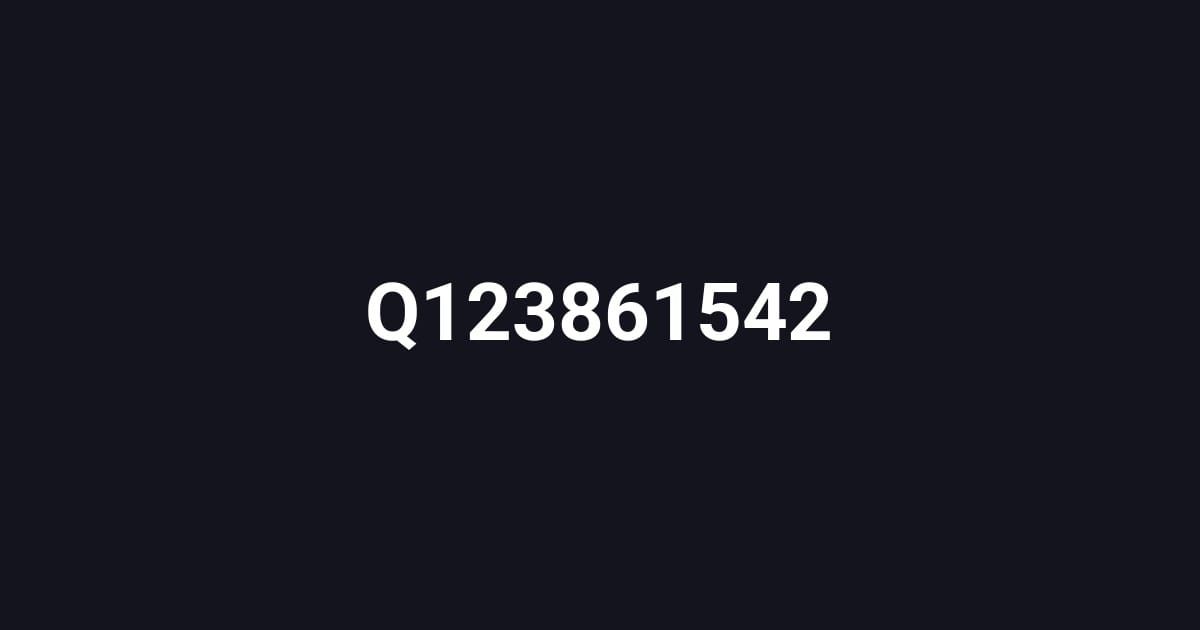 Q123861542