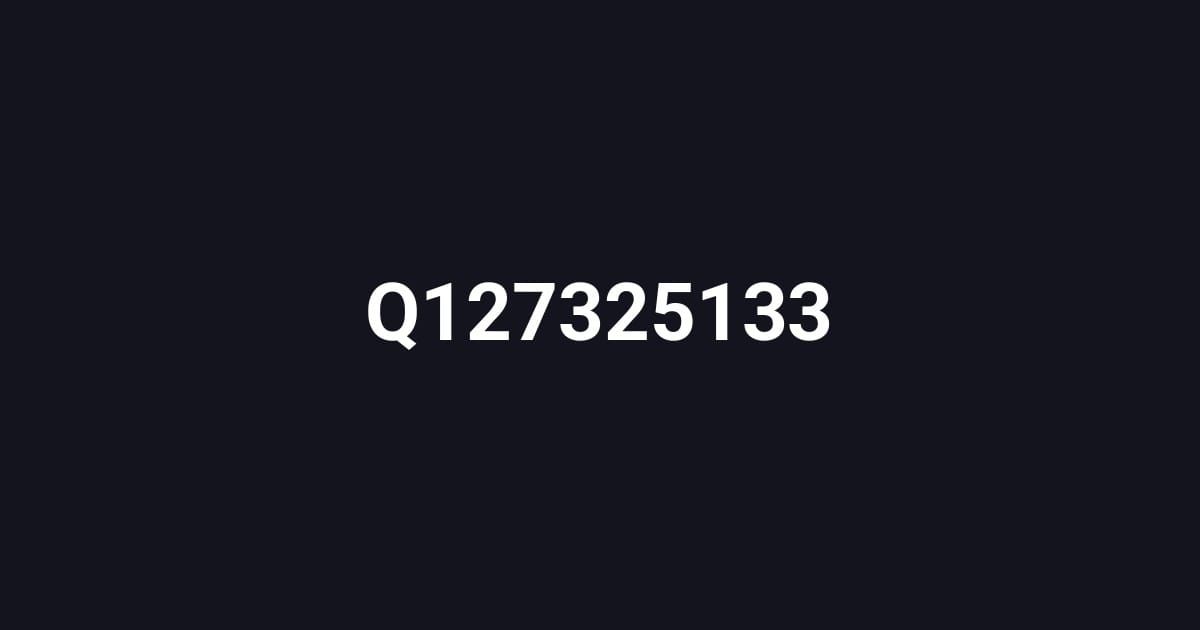 Q127325133