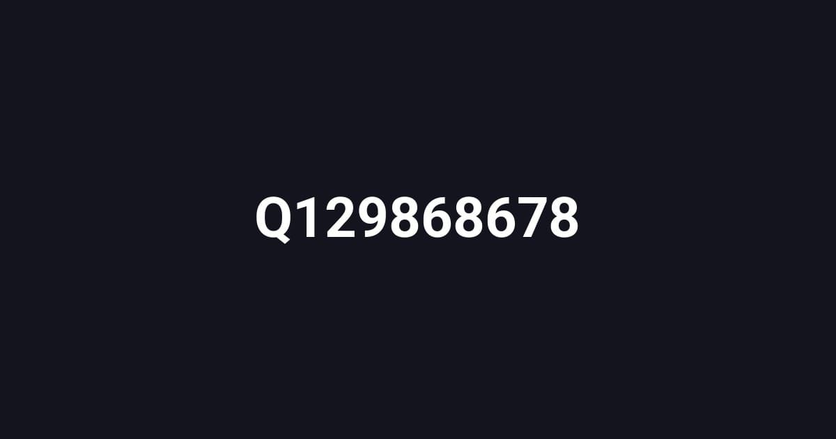 Q129868678