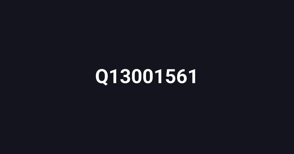 Q13001561