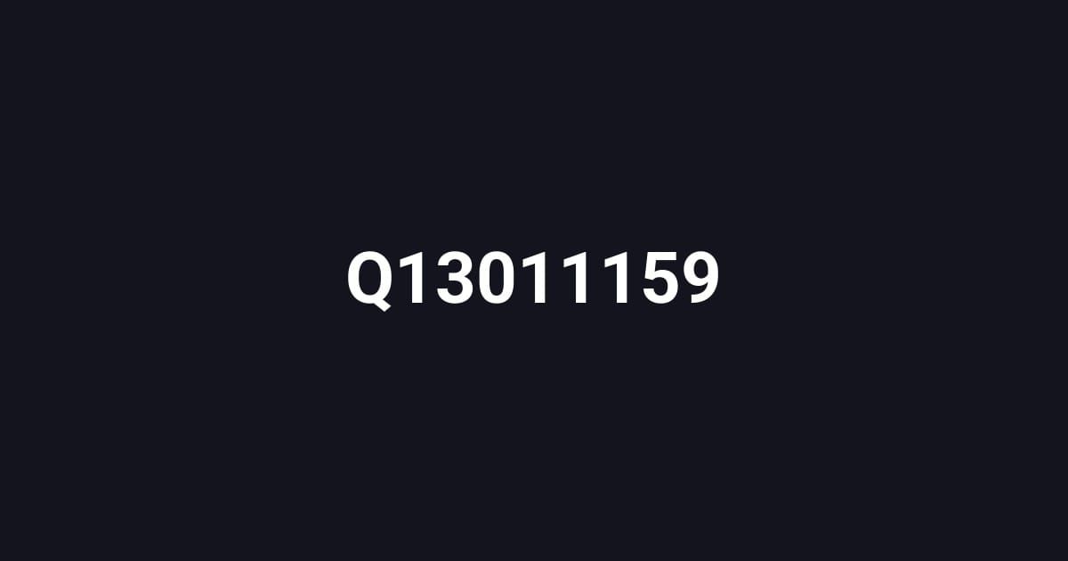 Q13011159