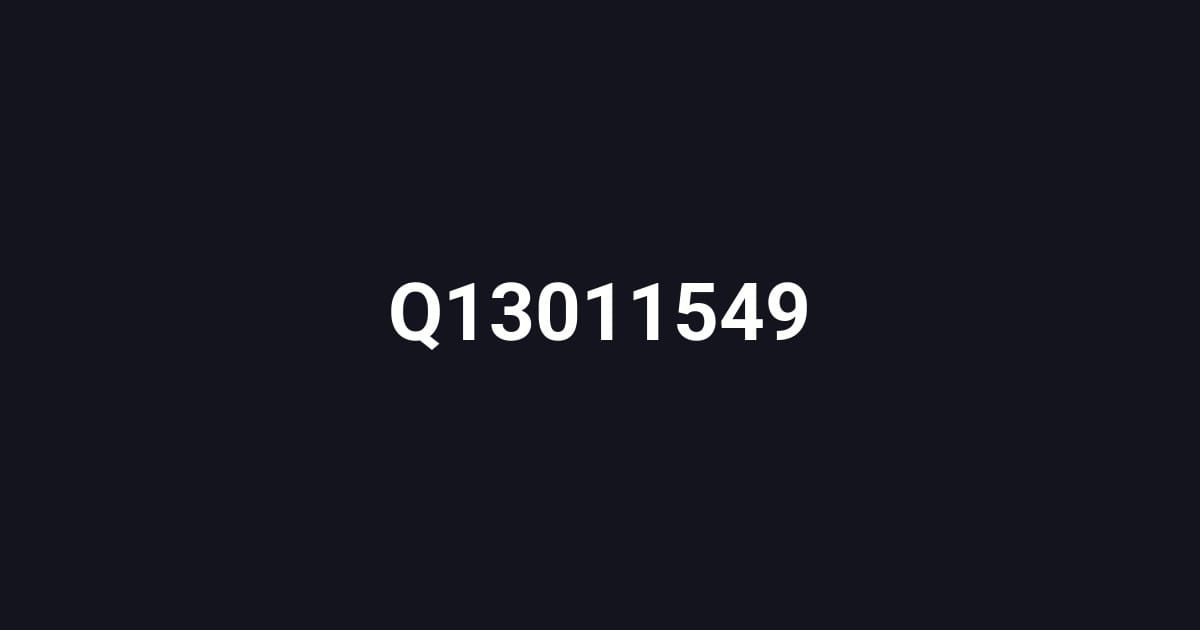 Q13011549