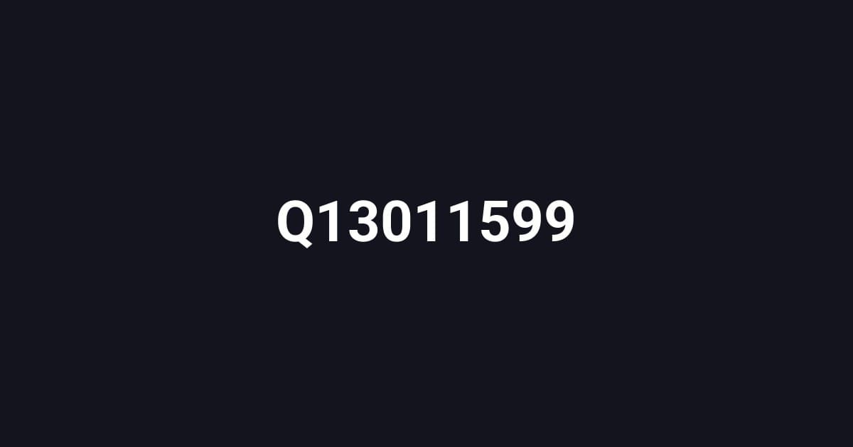 Q13011599