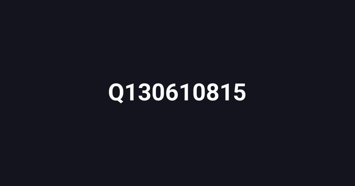 Q130610815