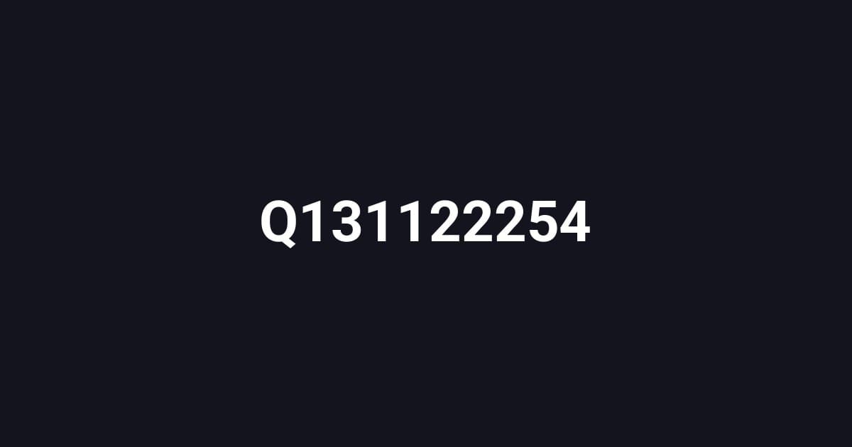 Q131122254