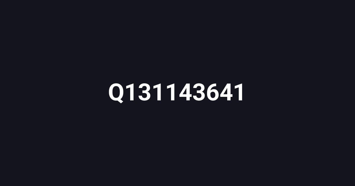 Q131143641