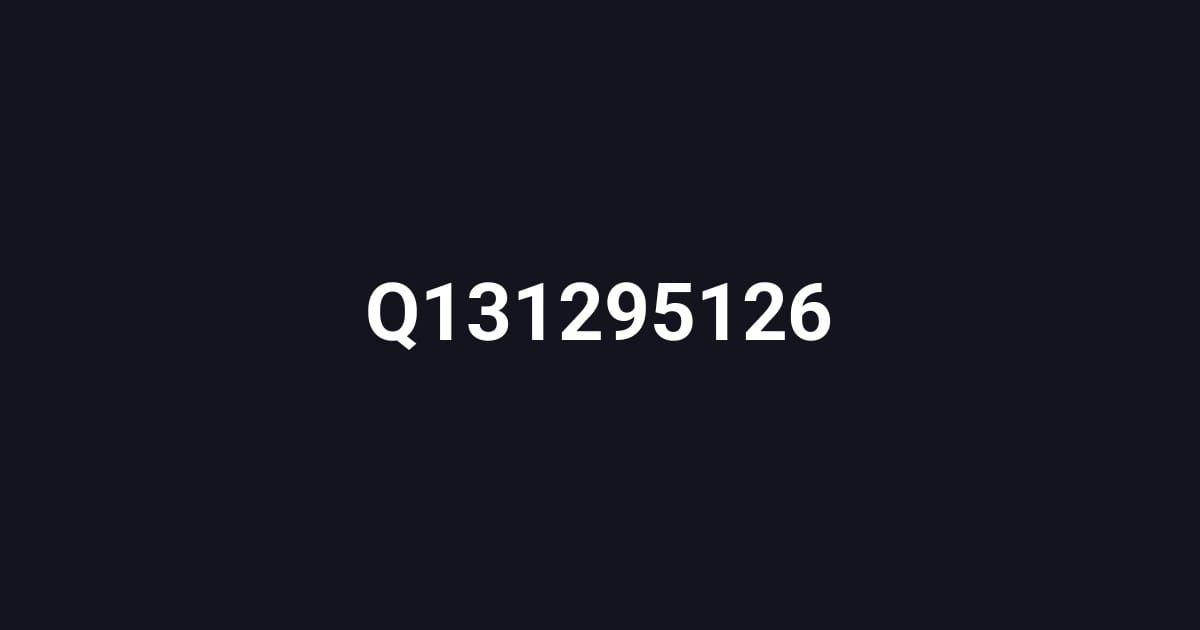 Q131295126