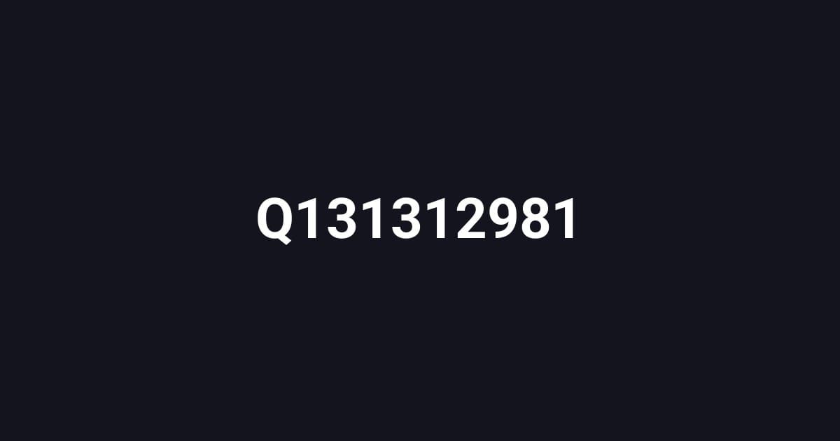 Q131312981