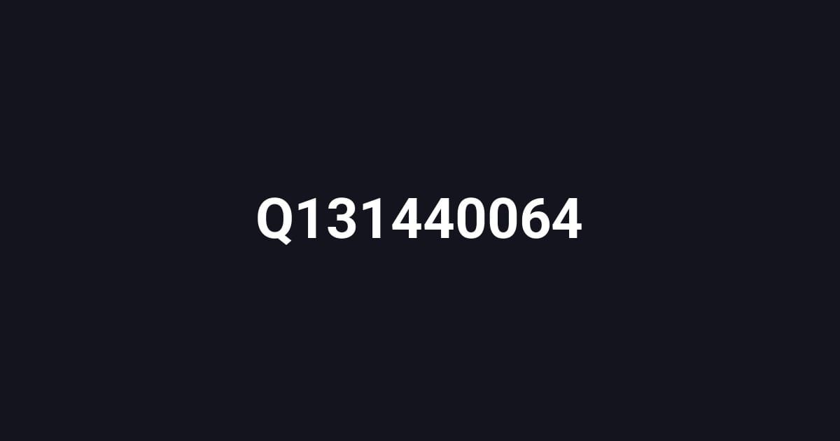 Q131440064