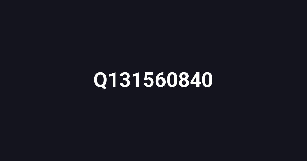 Q131560840