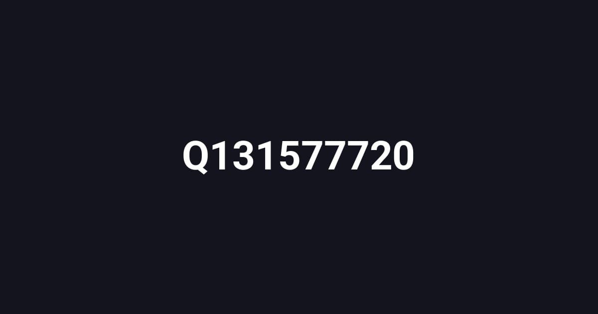 Q131577720