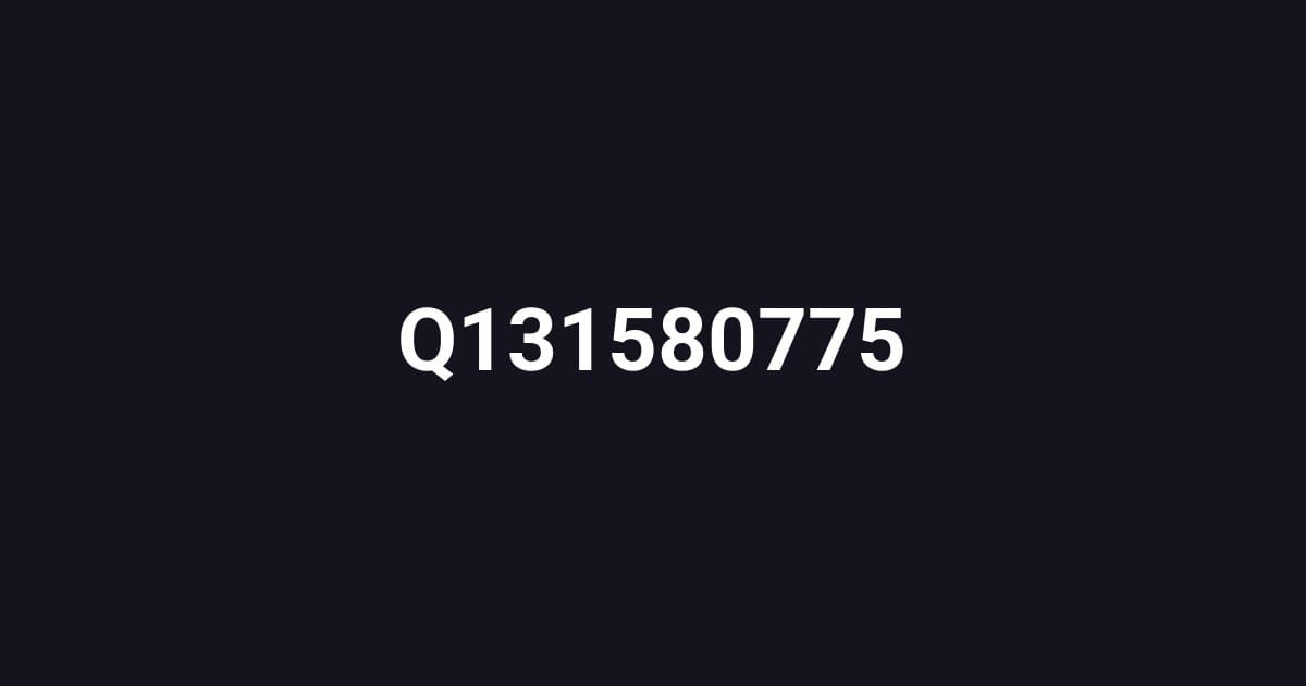 Q131580775