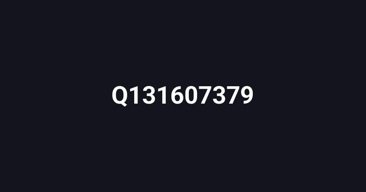 Q131607379