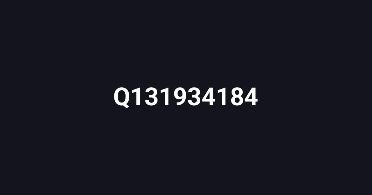 Q131934184