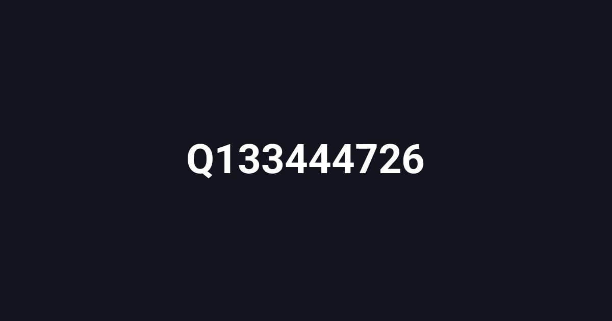 Q133444726