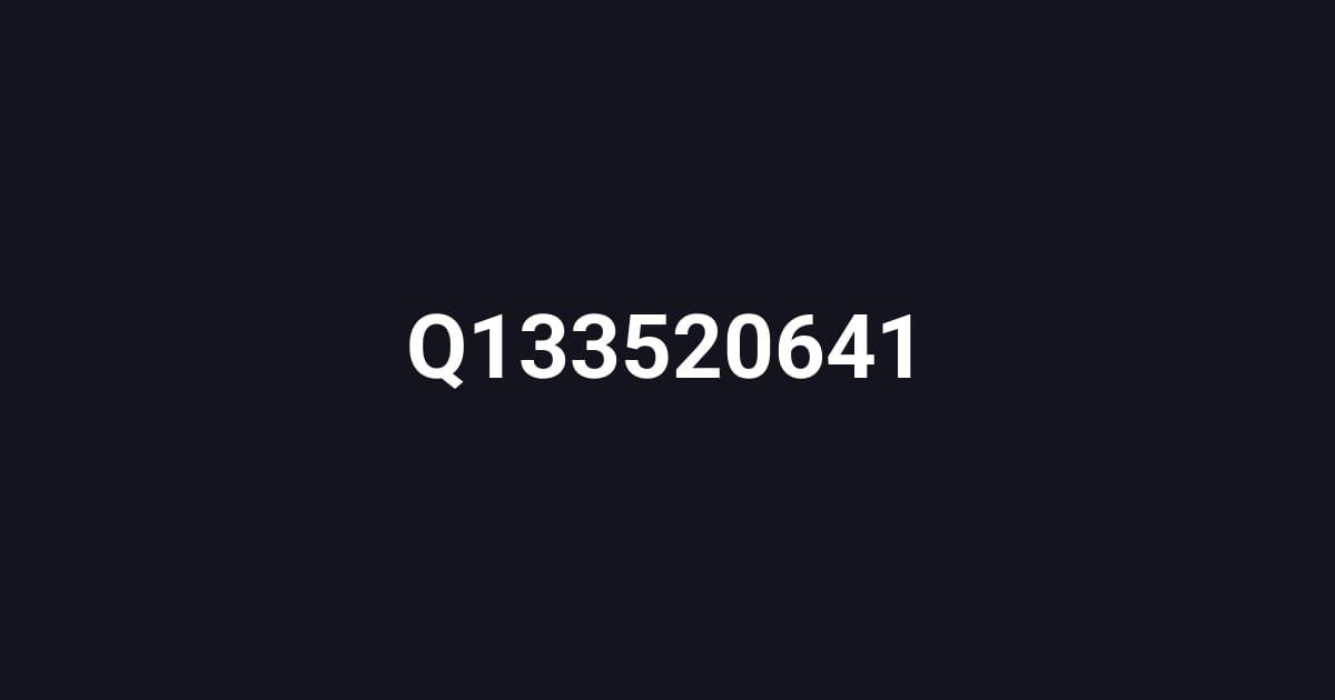 Q133520641