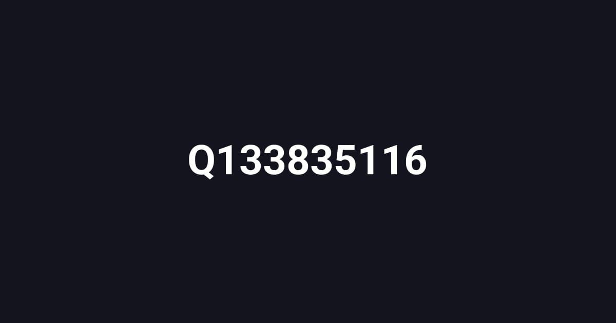 Q133835116