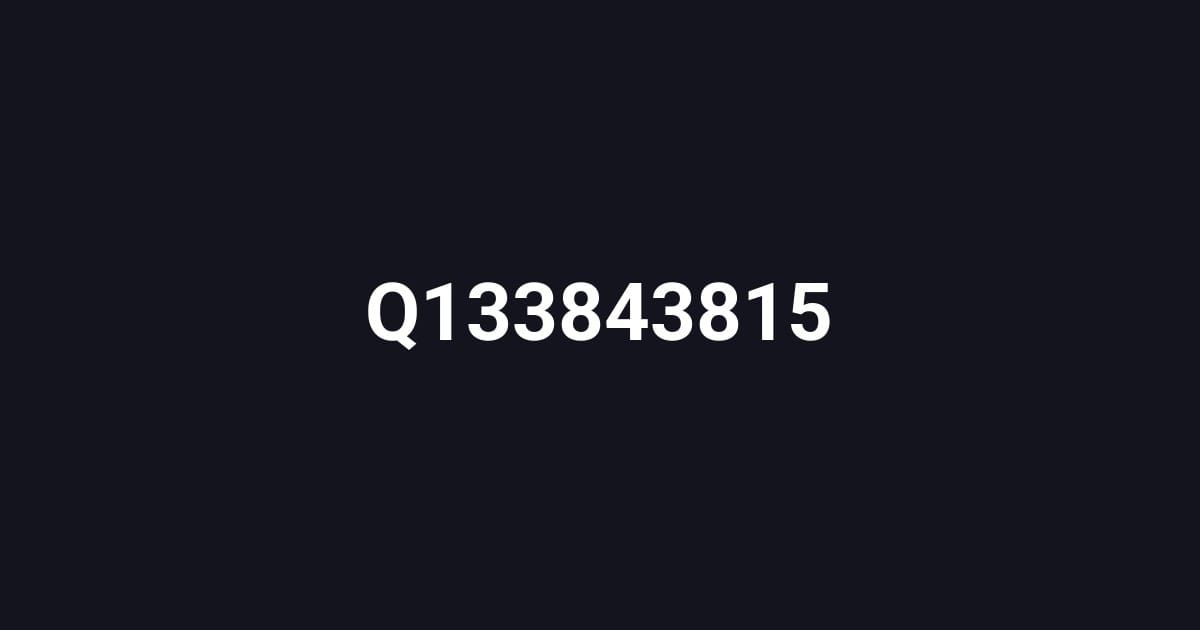 Q133843815