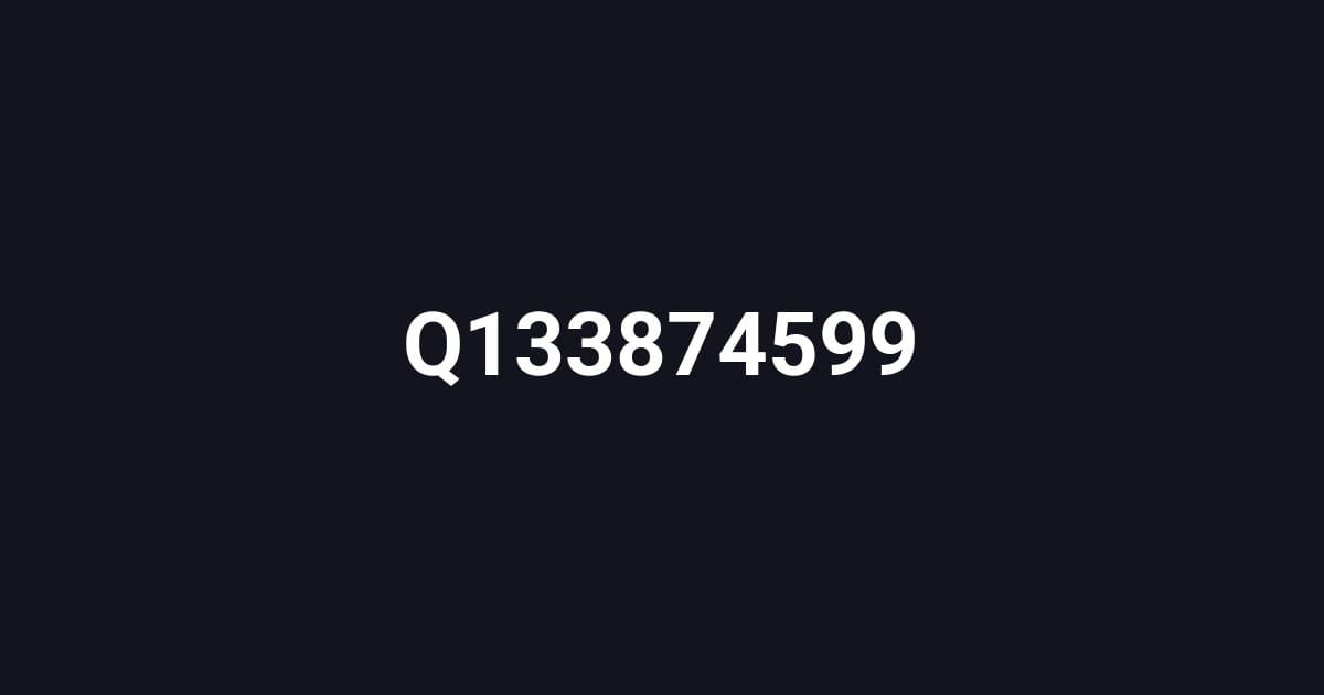 Q133874599