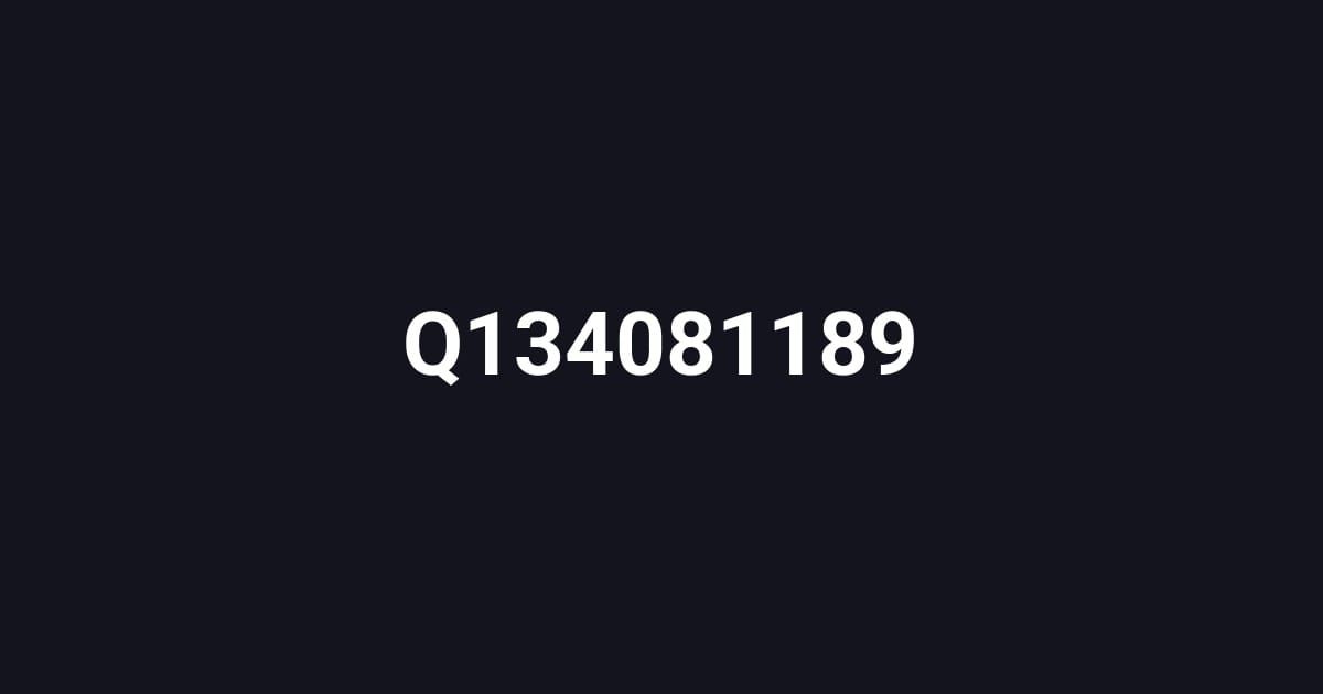 Q134081189