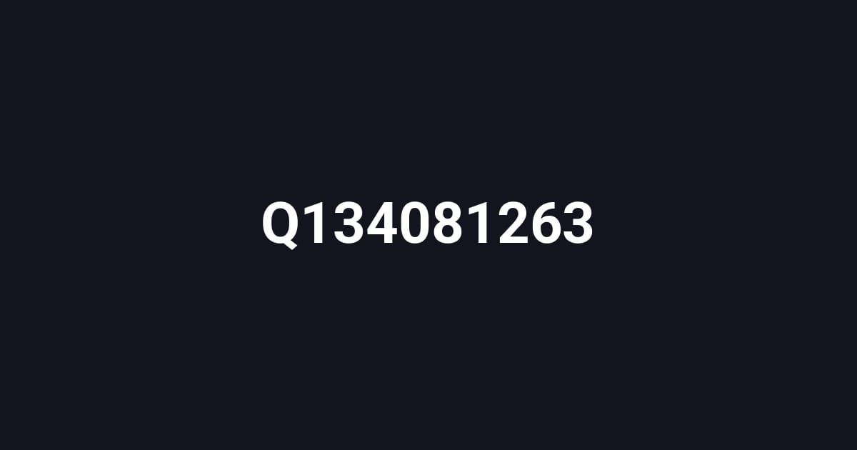 Q134081263