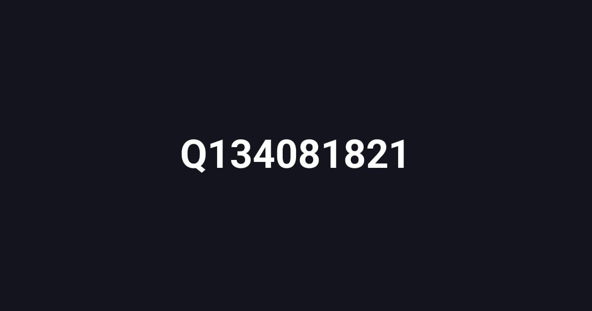 Q134081821