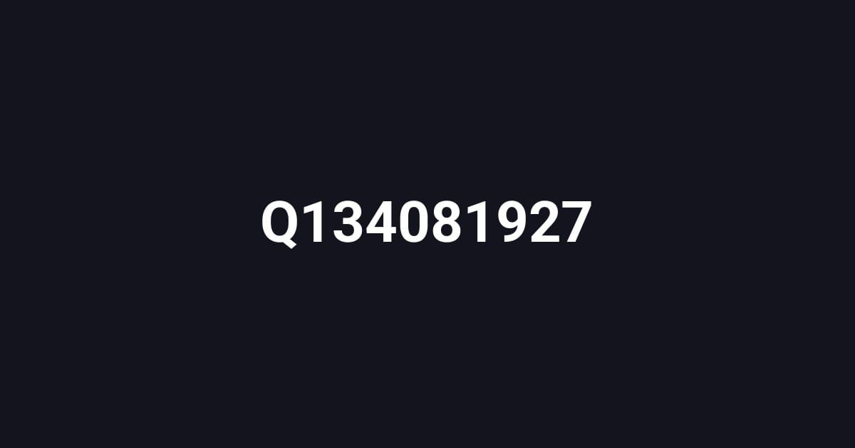 Q134081927