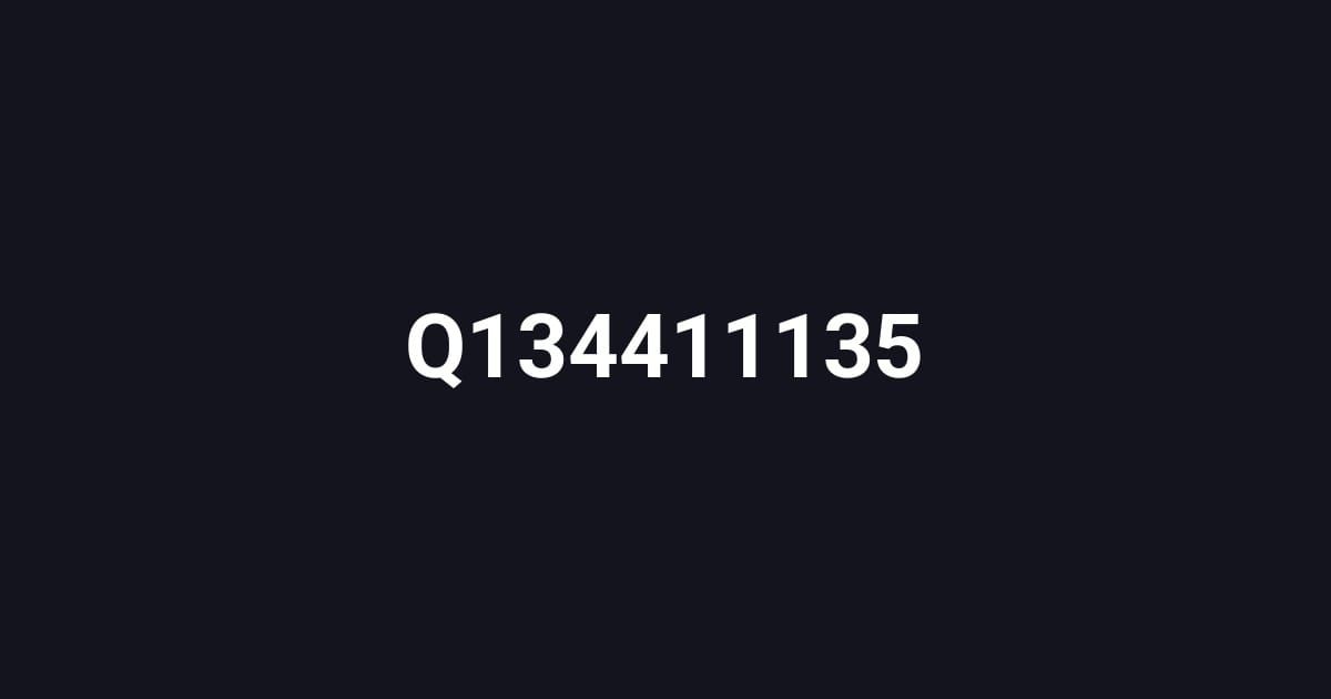 Q134411135