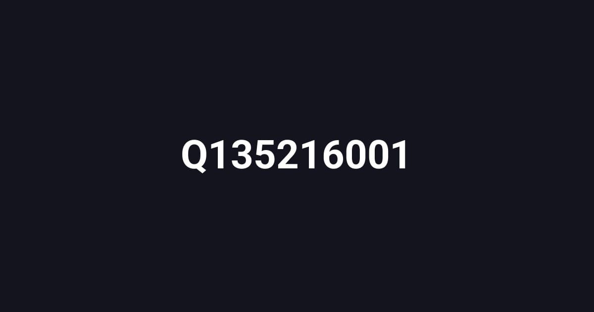 Q135216001